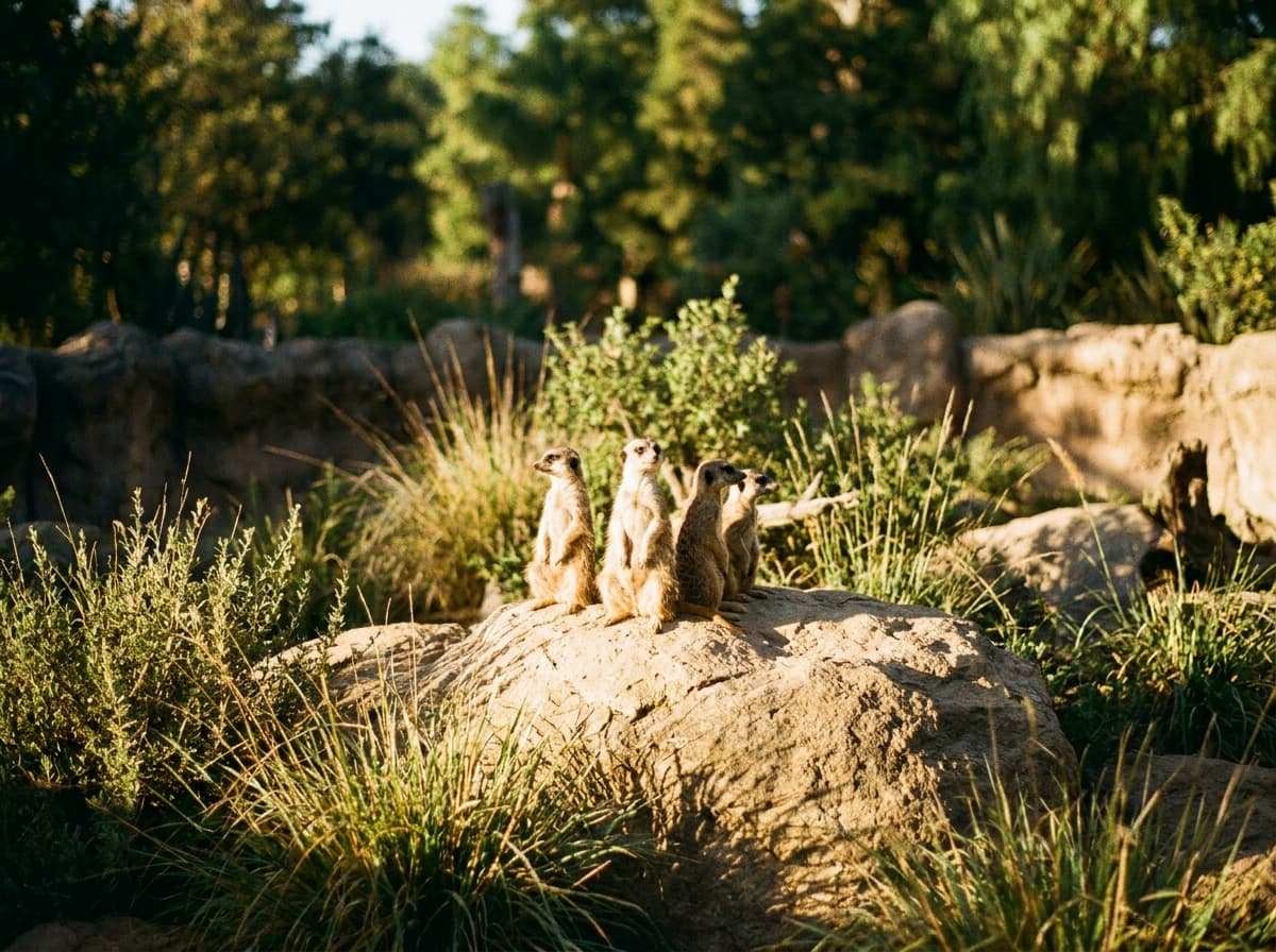 Animais no Bioparque Temaiken, em Escobar